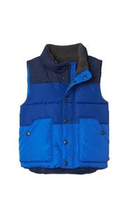 Haute qualité marque classique Couple hiver en plein air hommes réversible lavé Polyester rempli gilet corps plus chaud ras du cou bouffant - Product Image 3
