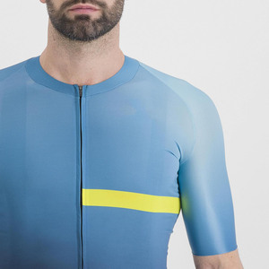 Maillot de cyclisme pour hommes en gros d'usine avec manches courtes évacuation de l'humidité respirant séchage rapide t-shirt de cyclisme personnalisé - Product Image 5