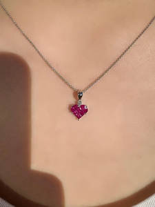 Natural Pink Hydro Pendant Necklace Gold Rhodium 925 Silver <b>Flower</b> <b>Shape</b> Bezel Setting Vintage Aqua Chalcedony Unisex Jewelry - Product Image 6