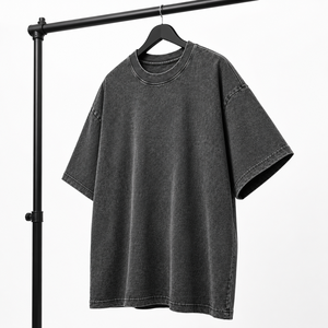 Camiseta Oversize Vintage Lavada Personalizada Unisex de Algodón Pesado para Streetwear, Fabricante OEM ODM de Marca Privada - Product Image 3