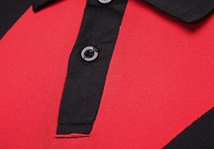 Camisas de Golf Casuales de Manga Corta para Niños, 100% Algodón, con Combinación de Colores en Contraste y Cuello Camisero - Product Image 2