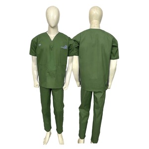 INDEX SPORTSWEAR 2025 unisexe coupe ajustée Spandex/Polyester tissu peigné ensembles de gommage médical détection d'aiguille hôpital sans couture - Product Image 3