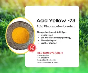 สีเหลืองกรด73สำหรับอุตสาหกรรมสิ่งทอการพิมพ์ย้อมสีและหมึกสีแดงสารกันแดดสำหรับผู้ส่งออกผลิตในอินเดีย