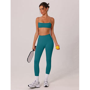 Ensemble de fitness, soutien-gorge de yoga sans couture, leggings taille haute, extensible, respirant, vêtements de sport pour femmes, entraînement en salle de sport - Product Image 6