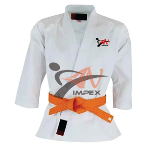 Wholesale High Quality <b>Karate</b> Uniform Custom Logo 100% Cotton Fabric Stretch Breathable Light Weight Durable - Product Image 4