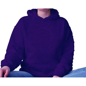 Custom Logo Acid Wash ODM Women's <b>Hoodies</b>-Front 3D Embroidered Loose Fit Oversized Casual <b>Fleece</b> - Product Image 1