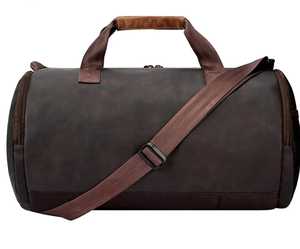 Sac de sport de voyage en cuir de style vintage de qualité supérieure avec fermeture à glissière exportateur indien de gros - Product Image 2