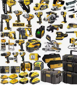LISTO PARA ENVIAR Kit de Herramientas Eléctricas DeWALT DEWKIT30A, 4 Baterías de Litio de 18V x 5Ah, Kit Combinado de 34 Piezas - Product Image 1