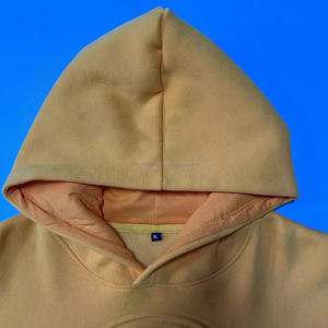 Logo personnalisé Mix Taille Goutte Épaule Surdimensionné Pull Sans String Épais 100% Coton Polaire Hommes Sweats à Capuche Embossés - Product Image 3