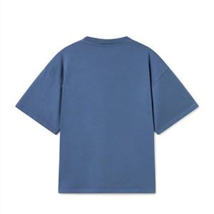 Fabricantes de ropa OEM Camiseta pesada de gran tamaño Camisetas transpirables Hip Hop Diseños de marca teñidos lisos Camisetas para hombres - Product Image 2