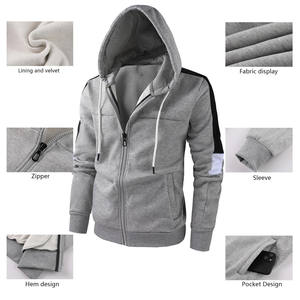 Sudaderas con cremallera de calidad superior para hombres, sudaderas de algodón transpirables de invierno, varios estilos, sudaderas con capucha personalizadas teñidas lisas bordadas - Product Image 3