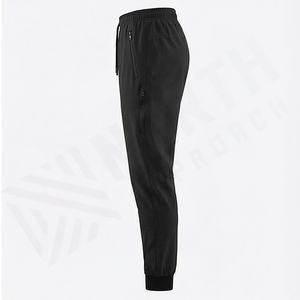 Custom <b>Men</b> <b>Stretch</b> Blank Jogger Nylon Cotton Track Pants Breathable Gym Running Trousers Athletic Workout Fitness Sportswear - Product Image 3