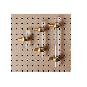 Tirador de cajón de latón macizo acrílico moderno, tirador en forma de T para baño, tirador de puerta de armario, 3 tamaños diferentes al mejor precio - Product Image 5