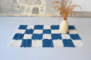 Tapis à carreaux Table à manger tapis coton tapis sol chambre à la main intérieur extérieur tapis achat en vrac - Product Image 5