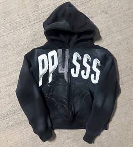 Venta al por mayor 100% algodón Unisex Premium Drop Shoulder Hoodie logotipo personalizado Color diseño Vintage aspecto desgastado sudaderas con capucha de invierno - Product Image 2