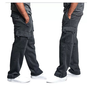 Pantalons de survêtement pour homme sur mesure, de haute qualité, coupe régulière, 100% coton molletonné, jogging uni, de haute qualité, décontracté, pour l'entraînement - Product Image 3