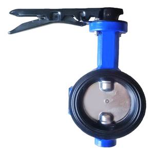 Type de plaquette de précision DN40 vanne papillon DIN Standard tige en acier inoxydable bon fonctionnement pour système d'eau - Product Image 3