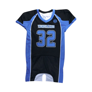 Camiseta de fútbol americano de corte trasero delantero clásico sublimado de calidad superior para escuela, universidades y ligas camiseta de fútbol personalizada - Product Image 5