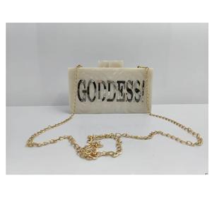 กระเป๋าคลัทช์สำหรับผู้หญิงทำจากยางเรซินหัตถกรรมอินเดีย - Product Image 6