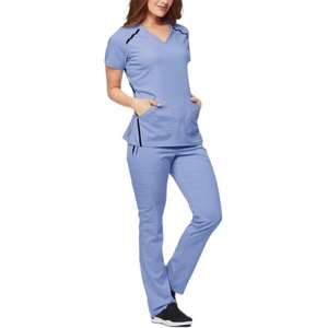 Offre Spéciale Anti-rides lavable doux tissu infirmière gommages hôpital uniforme médical gommages femmes survêtement gommages ensembles paire - Product Image 1