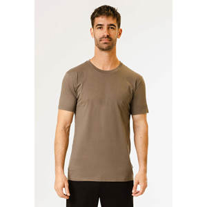 Venta al por mayor 100% algodón sólido cuello redondo algodón camiseta para hombre - Product Image 6