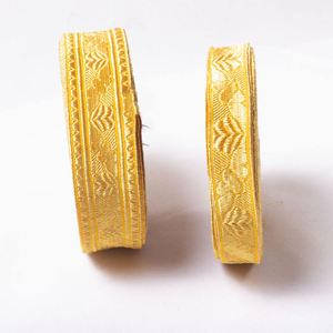 Encaje con Trenza Dorada para Vestimentas, Diseño de Hoja de Roble, Encaje con Patrón de Hoja de Fresno, Cinta - Product Image 3