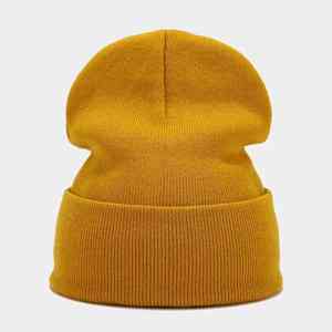 2025 otoño primavera hombre camuflaje tejido sombrero Color puro gorra elástica Unisex cálido moda sombrero mujer ocio Beanie - Product Image 3