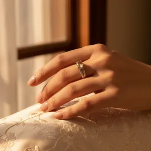 925 Sterling Silver Women's Oval Cut Topaz <b>Ring</b> Prong Setting Classic Gemstone Engagement <b>Ring</b> - Product Image 1