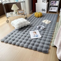 Alfombra Moderna de Pelo Sintético Tipo Burbuja, Personalizada, Antideslizante, Apta para Mascotas, para Dormitorio, Habitación Infantil, Decoración, Pasillo