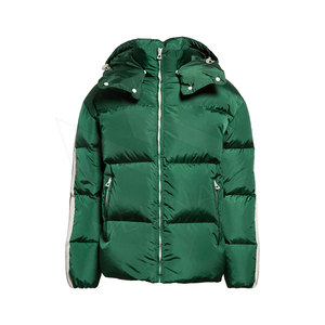 แจ็คเก็ตพัฟเฟอร์ผู้ชายดีไซน์ยอดเยี่ยมประจำปี 2024 บริการ OEM ผลิตตามสั่ง เสื้อคลุมกันหนาวทรงพองสูง คอตั้ง สไตล์ไฮสตรีทสุดเท่ - Product Image 1