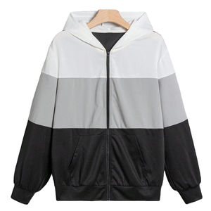 Wholesale OEM Women's Plus Size Color Block <b>Hoodie</b> and Sweatshirts Top Quality Hoodies for Women - Product Image 1