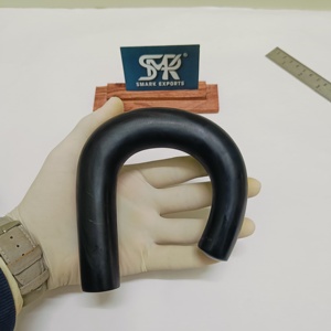 Ridgewalker - Mango de bastón de cuerno de búfalo hecho a mano con agarre recto, componente para bastones de apoyo y bastones personalizados - Product Image 1