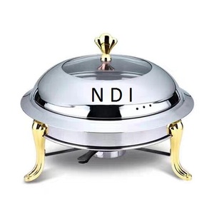 Handmade Decorative Food Equipment Chafing Dish With Burner Stand Food Chafing Dishes For Hot Food Serving Dishes - Product Image 1