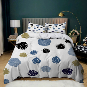 Vente en gros de linge de lit de luxe king size housse de couette d'hiver drap de lit ensemble de literie maison auberge de jeunesse hôtel utilisation ensemble de literie teint en couleur unie - Product Image 3