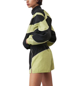 Conjunto Corto de Verano Personalizado para Mujer, Chaqueta Cortavientos de Nailon de Manga Larga y Pantalones Cortos de Poliéster, Conjuntos de Chaqueta Cortavientos y Pantalones Cortos para Hombre - Product Image 5