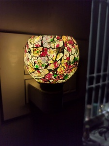Modern Luxury Crystal Cut Mosaic Glass fragrance <b>lamp</b> for home decor - Product Image 4