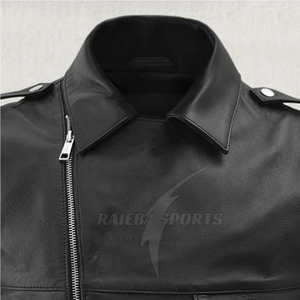 Chaleco de Cuero Casual para Hombre con Cuello Mandarín, Cálido para Invierno, Transpirable, de Alta Calidad, Personalizable con Cierre de Cremallera para Otoño - Product Image 3