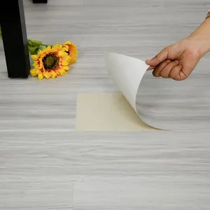 1 paquet (10 pièces) de 15 pouces de plancher en vinyle pelable et collable facile à installer carrelage de sol - Product Image 1