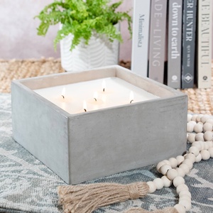 Large Capacity Unique Concrete Candle Jar for Home Decor and Other Events Candle Jars Items For Christmas Occasion and Lighting - Product Image 1