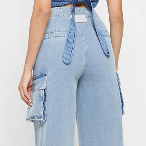 Pantalones vaqueros al por mayor para mujer, Vaqueros rasgados elásticos para mujer, pantalones vaqueros ajustados de cuerpo entero con diseño personalizado para mujer a la venta - Product Image 5