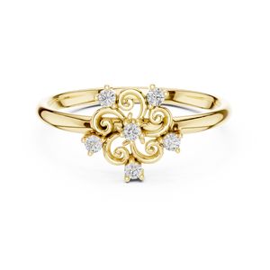 10K Fashion <b>Ring</b> with Round Cut Stone for <b>Girls</b> - Product Image 6