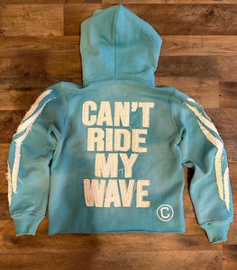 เสื้อฮู้ดโอเวอร์ไซส์สำหรับสตรีทแวร์ปักลายด้วย GSM สูงสีที่ต้องการมากที่สุดสำหรับฤดูใบไม้ผลิพิมพ์ดิจิตอล - Product Image 4