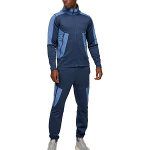 Chándal Deportivo de Invierno para Hombre, Bordado Personalizado, Color Sólido |   Conjunto Deportivo Premium de Dos Piezas, Sudadera y Pantalón de Forro Polar Cortavientos - Product Image 2