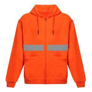 Chaqueta Bomber de Invierno Transpirable, Ignífuga y de Alta Visibilidad con Forro Polar Extraíble, Cortavientos Reflectante de Seguridad, Impermeable, con Certificación CE - Product Image 4