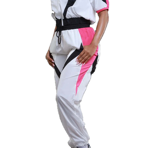 Chándal cortavientos de poliéster, conjunto corto de 2 piezas, chándal para mujer, chándal cortavientos de 2 piezas para mujer, chándales personalizados - Product Image 5