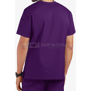 Uniforme Médico para Hombre, Nuevo, Económico, de Moda, Uniformes Médicos de Alta Calidad, Conjuntos de Uniformes Médicos con Cuello Alto y Manga Corta - Product Image 3