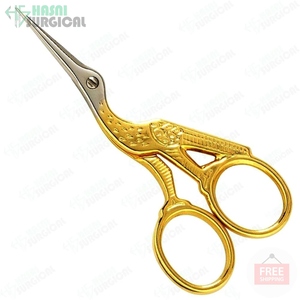 Tijeras para Cutículas Hasni Quirúrgicas de Acero Inoxidable, Diseño de Pez, Color Dorado, Tamaño Personalizado, Tijeras de Bordado y Costura, Certificación CE - Product Image 6