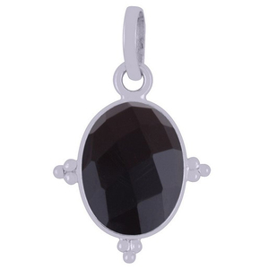 จี้พลอยรูปวงรีหินควา925เงินสเตอริงชุบทองเสน่ห์แบบแฟนซีสำหรับทำสร้อยคอ - Product Image 3