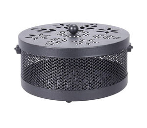 Meilleure qualité vente chaude nouveau Design porte-encens pour ménage brûleur ignifuge cadre en métal moustique bobine support avec poignée - Product Image 5