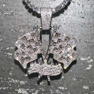 Pendentif Hip Hop de luxe en argent 925 avec diamant Moissanite et caution de sac d'argent glacé Design personnalisé pour bijoux de fête - Product Image 2